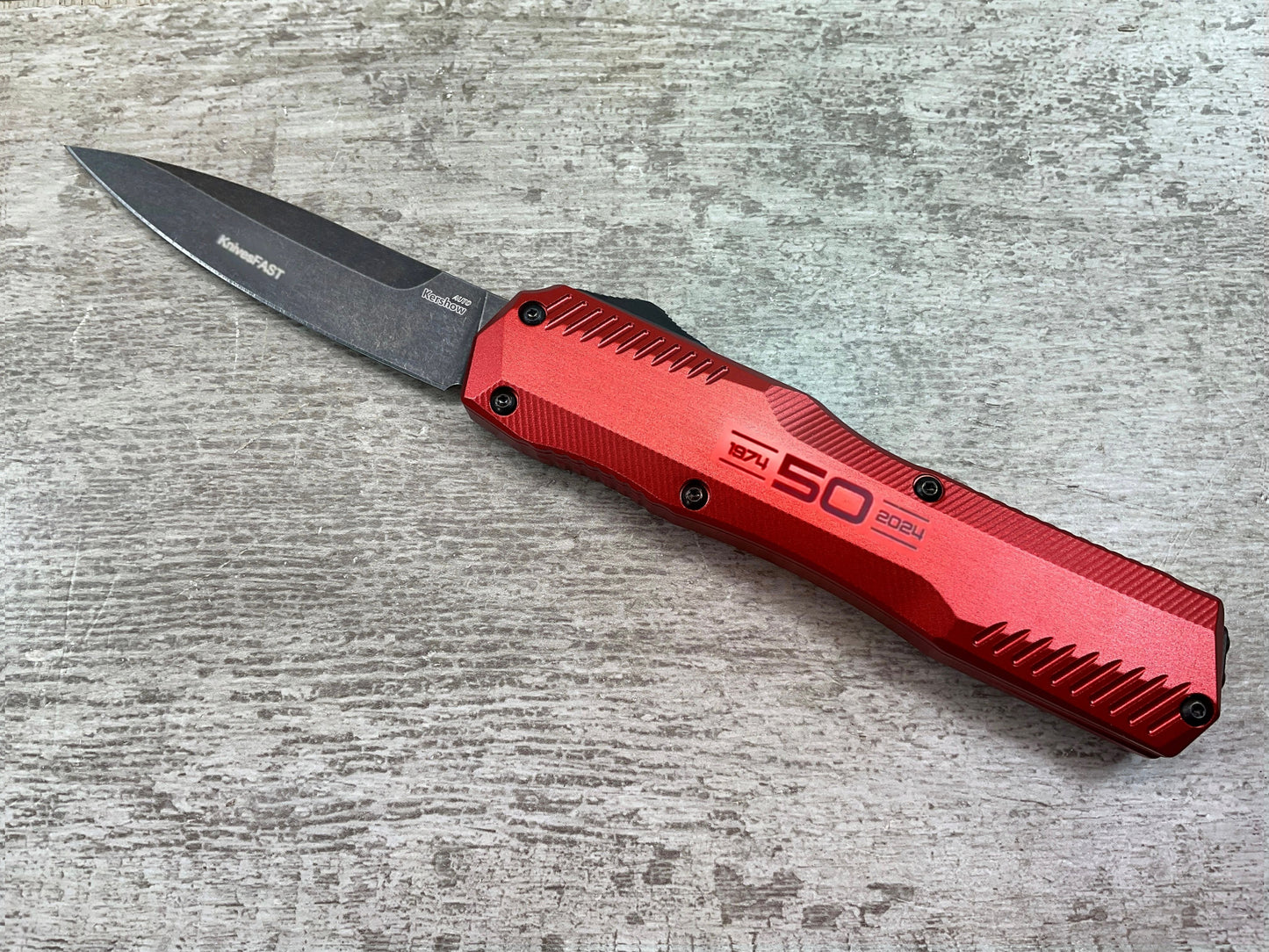 🔥LAST DAY 49% OFF🔥- 9000R Matt Diskin Livewire OTF AUTO Knife 3.3" CPM-MagnaCut Two-Tone Reverse Tanto Blade, (🎉50th Anniversary Edition🎉)
