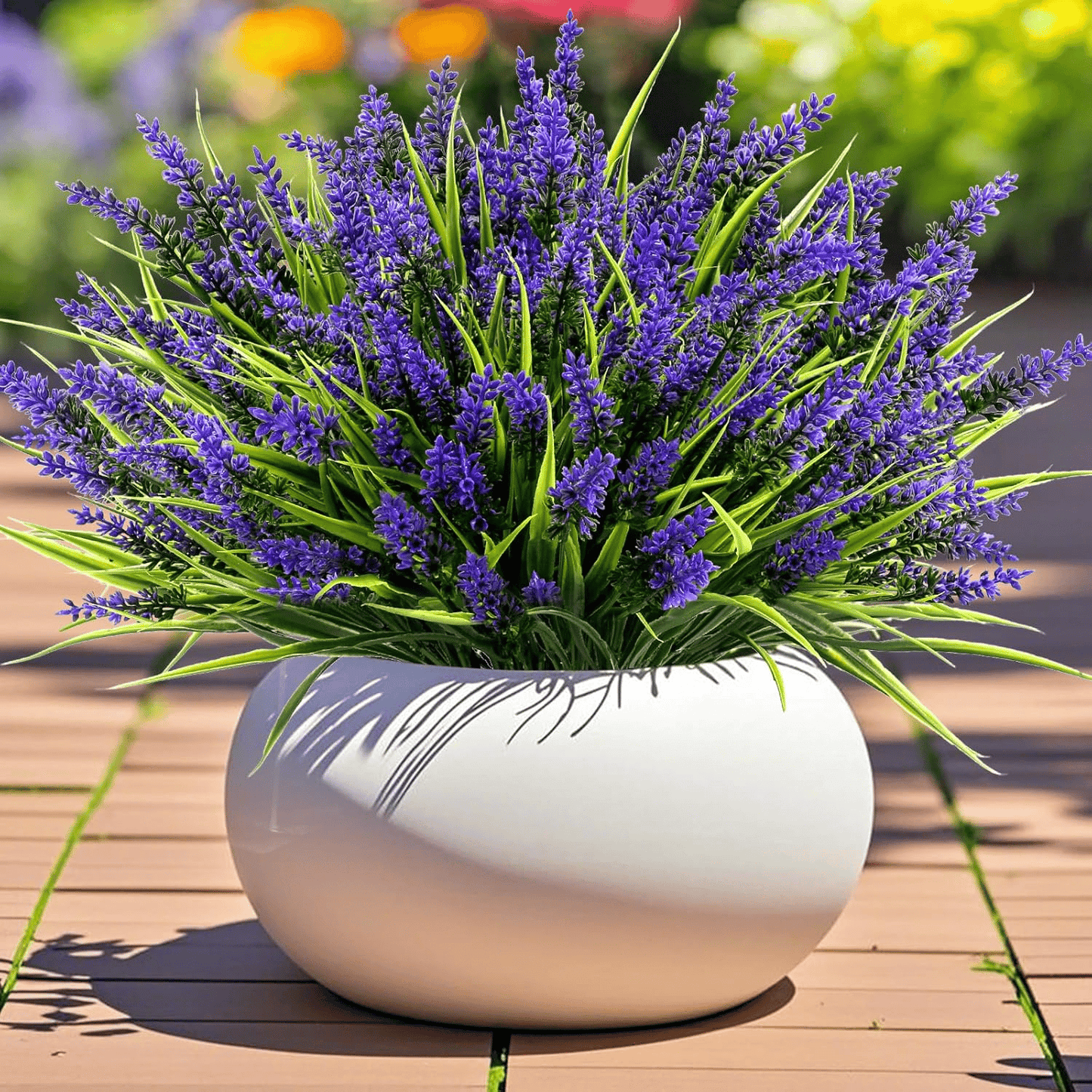 49% OFF🔥Lavender Artificial Flowers,UV Resistant Outdoor Fake Plants(1 Bundle length 13.8inches)