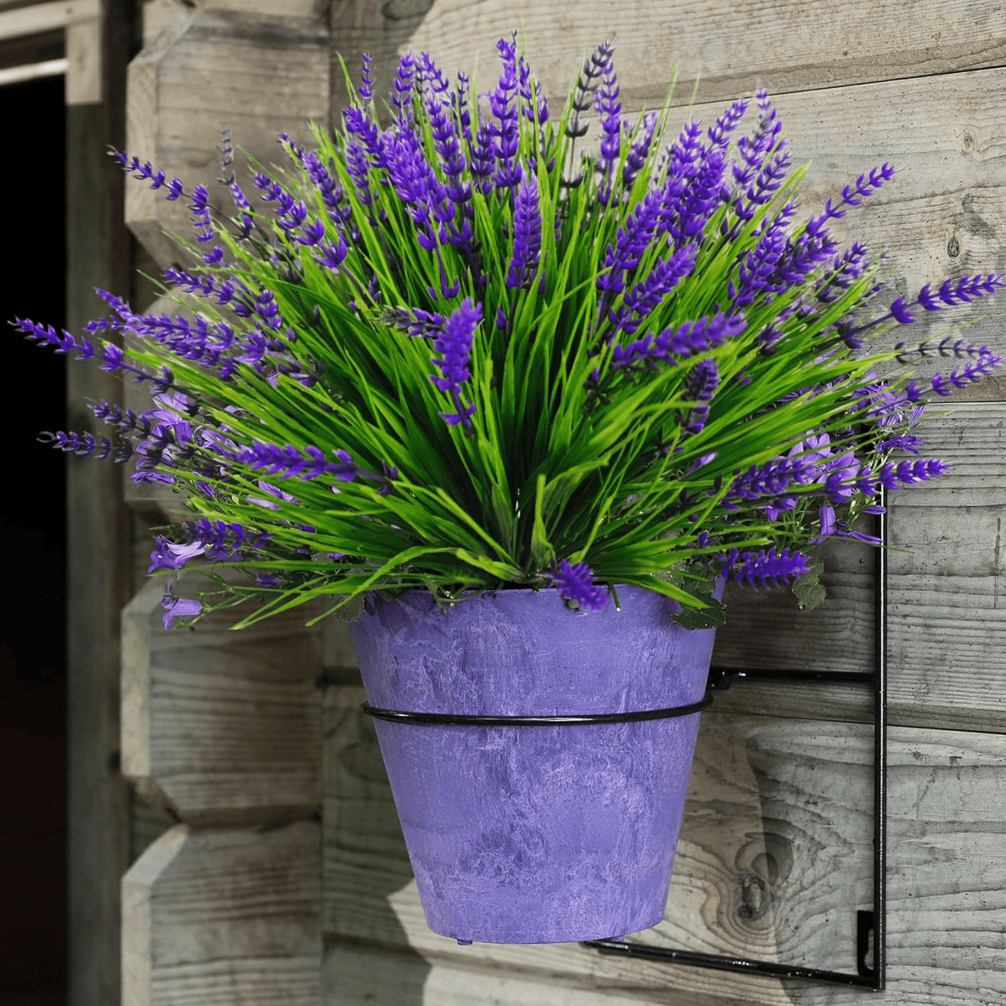 49% OFF🔥Lavender Artificial Flowers,UV Resistant Outdoor Fake Plants(1 Bundle length 13.8inches)
