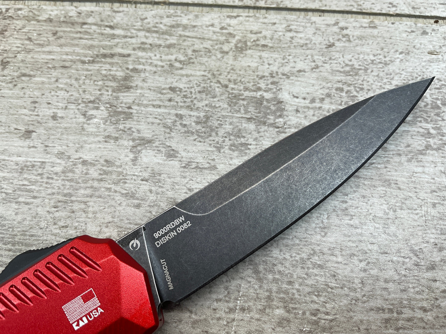 🔥LAST DAY 49% OFF🔥- 9000R Matt Diskin Livewire OTF AUTO Knife 3.3" CPM-MagnaCut Two-Tone Reverse Tanto Blade, (🎉50th Anniversary Edition🎉)