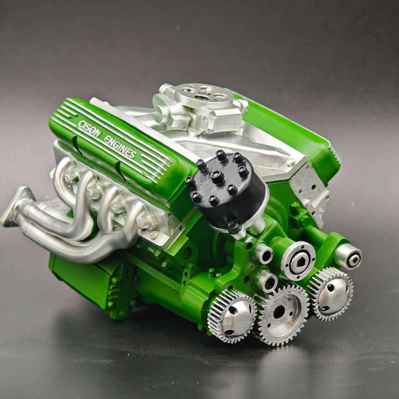Gasoline OHV V8 Small-block Engine Model Kits 4-Stroke 44cc Water-Cooled 1/6