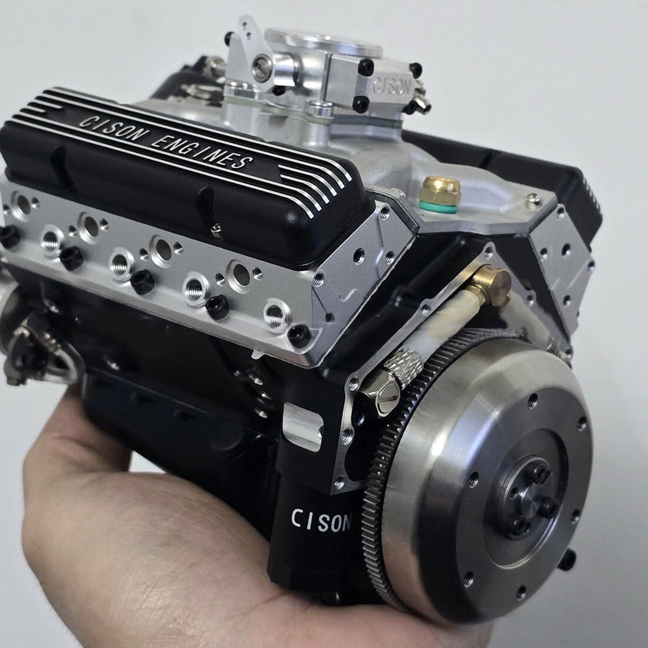 Gasoline OHV V8 Small-block Engine Model Kits 4-Stroke 44cc Water-Cooled 1/6