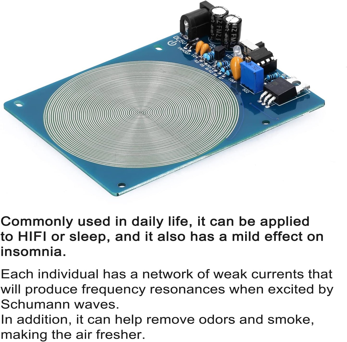 7.83Hz Schumann Waves Resonance Generator Ultra-Low Frequency Pulse Audio Resonator USB Interface, Adjustable for Improving Sleep and Heathly