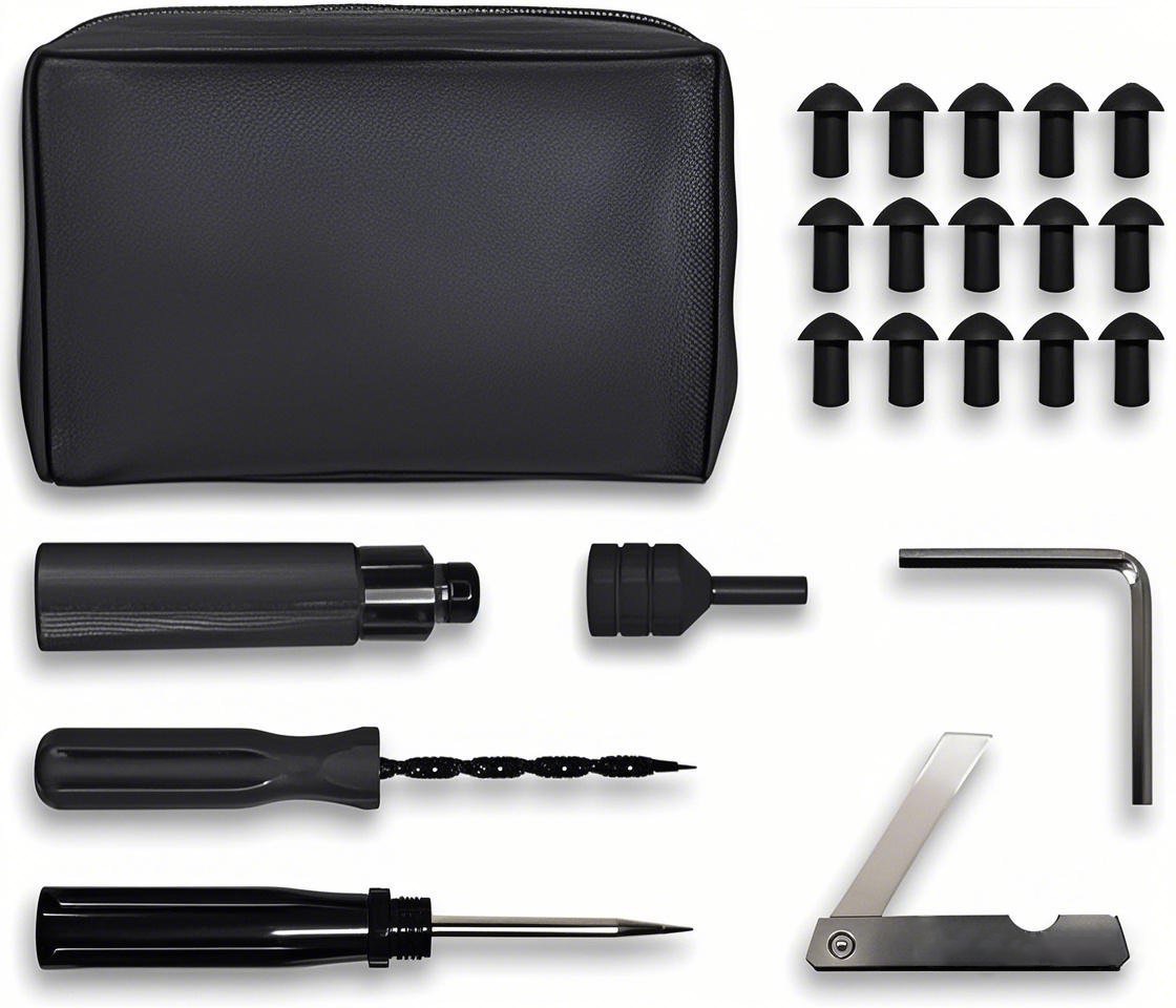 Tubeless Tire Pocket Plugger Repair Kit