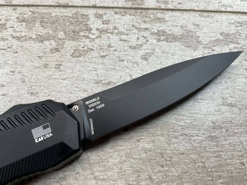 🔥LAST DAY 49% OFF🔥- 9000R Matt Diskin Livewire OTF AUTO Knife 3.3" CPM-MagnaCut Two-Tone Reverse Tanto Blade, (🎉50th Anniversary Edition🎉)