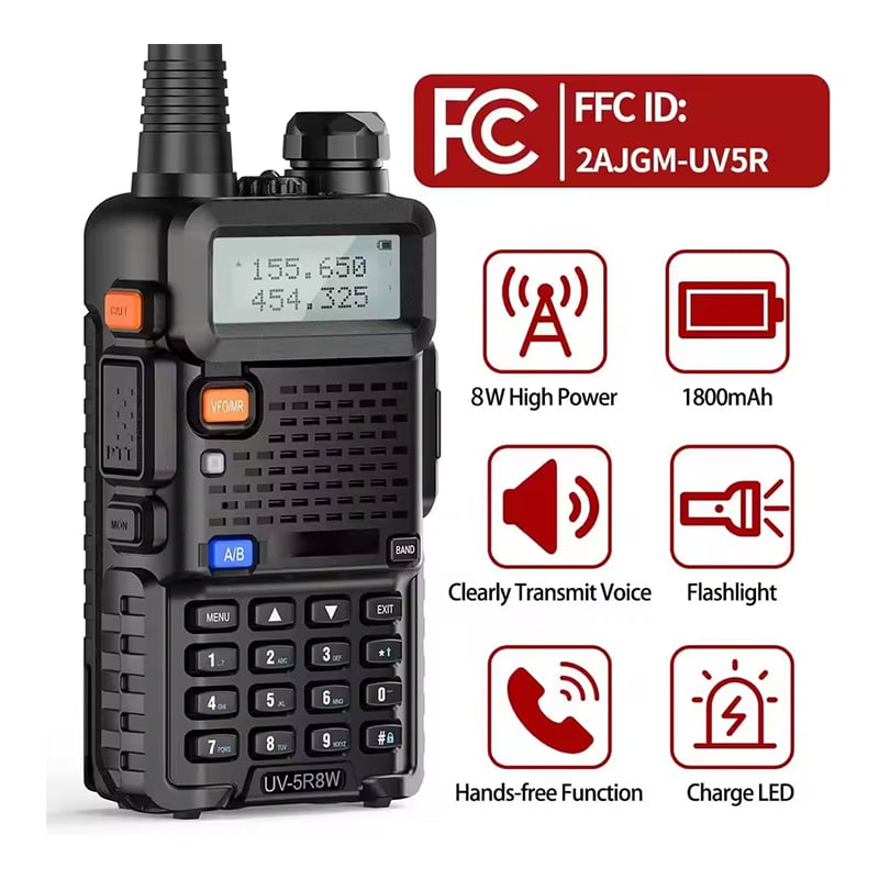 🔥LAST DAY 69% OFF📻✨ UV-5R Dual Band Ham Radio – Stay Connected Anywhere! 🌍🚶‍♂️